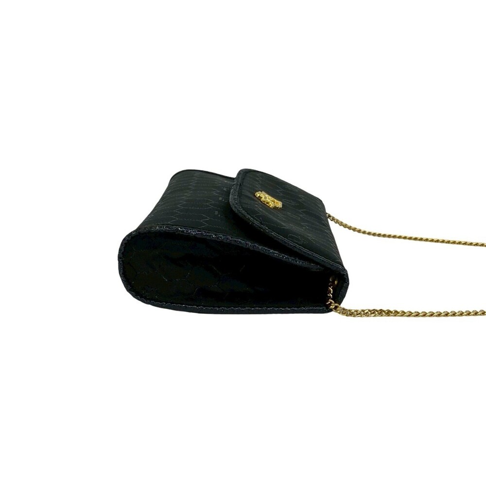 Christian Dior Vintage Honeycomb Pattern Logo Hardware Nylon Leather Chain Sh... - Picture 6 of 9